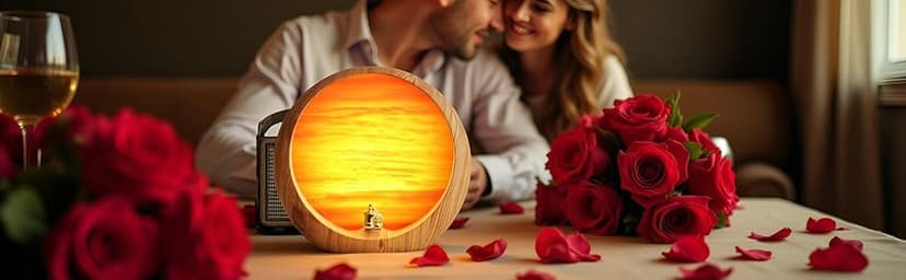 mamre Golden Sunset Lamp Gifts Idea Anniversary Valentine’s Birthday Mother's Day Gifts Home Decoration Unique Table Lamp Gift