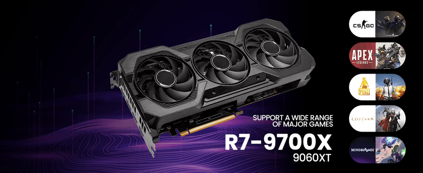 LXZ Gaming PC Desktop - Ryzen 7 9700X, Radeon RX 9060 XT 16GB, 32GB DDR5 RAM, 2TB NVMe 4.0 SSD, 850W PSU - Ready for 1440p & 4K 8K Gaming, VR, and Streaming Tower Computer (White)