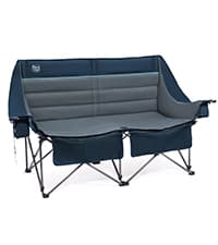TIMBER RIDGE Oversized Folding Camping Chair High Back Heavy Duty for Adults Support up to 500lbs with Cup Holder, Side Pocket Cooler Bag