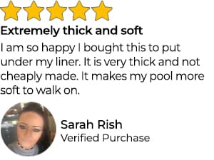 Shop Square 12-Foot Pool Liner Pad for Above Ground Pools - Under Pool Padding, Above Ground Pool Pad, Puncture Protection, Extend Liner Life, Durable Geotextile Material