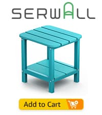 SERWALL Adirondack Chair with Cup Holders - Composite Adirondack Chairs Set of 4 HDPE Outdoor Chairs All Weather Use- Green