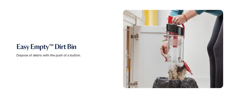 Bissell CleanView Compact Upright Vacuum, Fits in Dorm Rooms & Apartments, Lightweight with Powerful Suction and Removable Extension Wand, 3508