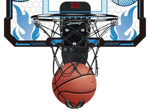 VROGTIK Indoor Basketball Hoop for Kids with Led Lights Mini Basketball Hoop with Remote Control Over The Door Basketball Hoops with Scoreboard Basketball Toys for 4-12 Year Old Boys Girls