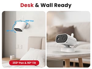 CallToU 2-Way Talk Baby Monitors for Elderly with Call Button Room Monitors for Elderly Monitor with Camera and Audio Night Vision Video Monitor for Elderly Seniors Dementia Patients No WiFi