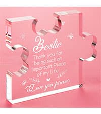 Funnli Teacher Gifts, Back to School Teacher Gifts, Teacher Appreciation Gifts Acrylic Plaque, Thank You Graduation Valentines Day Christmas Gifts for Women Teacher Classmate Study Partner Roommate