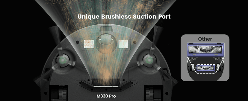 Lefant LiDAR Robot Vacuum and Mop, 450ml Visible Dustbin, Upgraded 190° PSD Obstacle Avoidance, Customized Cleaning, Multi-Floor Mapping, 150 Mins Runtime, 2.4G/5G WiFi, Pet Hair & Carpets, M330 Pro