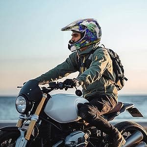 Adult Motocross Dirt Bike Helmet, Motorcycle Helmet Dirt Bike Motocross for Motocross, BMX, MX, UTV, Snowmobile, Go Kart, Racing, Skateboard, ATV Helmet, Goggles and Gloves