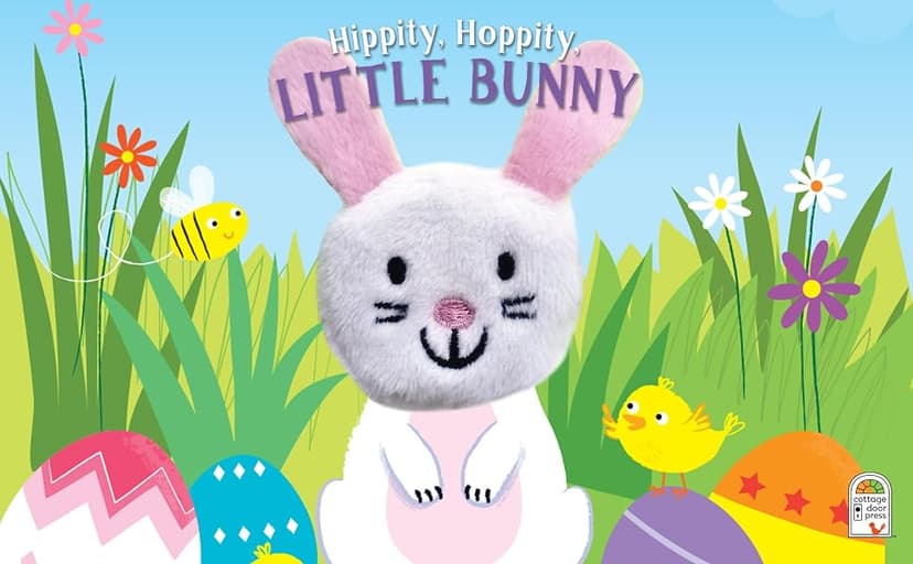 Hippity, Hoppity, Little Bunny - Finger Puppet Board Book for Easter Basket Gifts or Stuffer Ages 0-3 1680524771