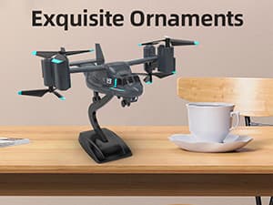 LM19-A Drone with HD Camera for Beginners, WiFi Live Video Remote Control Airplane, Easy & Ready to Fly RC Plane, RC Quadcopter Gift Toy for Boys, Girls age 14& Adults, 2 Batteries (Dark Blue)