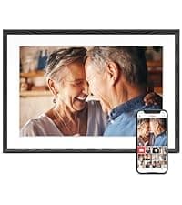 Digital Picture Frame, 10.1'' Frameo Digital Frame Wifi, 32GB Memory, 1280*800 HD Touch Screen Digital Photo Frame, Wall Mountable, Auto-Rotate, Share Instantly, Wedding, Birthday Gifts for Women, Mom