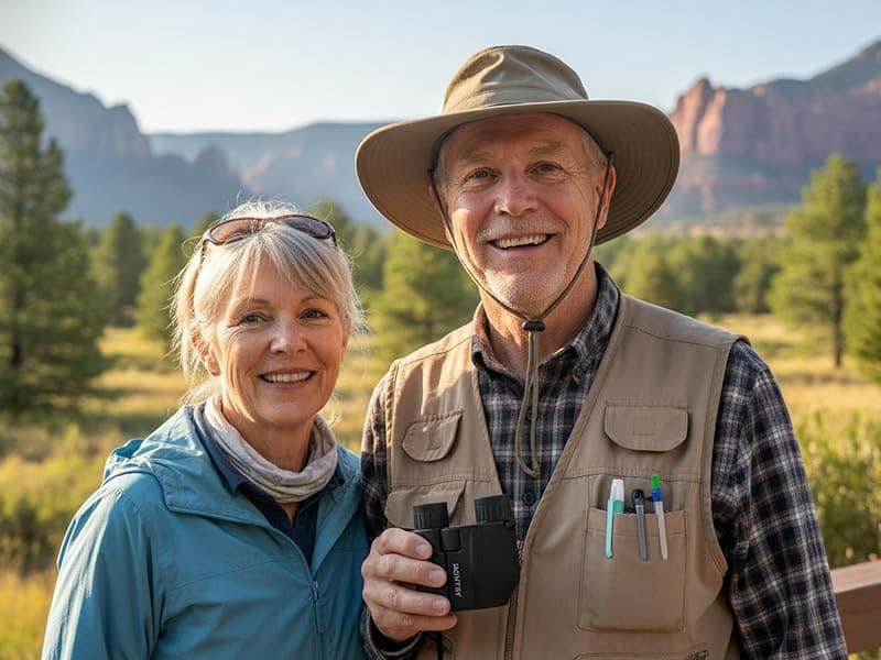 Hontry Binoculars for Adults and Kids, 10x25 Compact Binoculars for Bird Watching, Theater and Concerts, Hunting and Sport Games