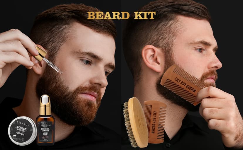 Father's Day Gift for Men - Luxury 30-Piece Bath & Beard Gift Set for Men, Bath & Body Care Kit for Him with Beard Wax | Christmas, Valentine's Day, Birthday, Spa Kit Travel Bag Gift for Dad