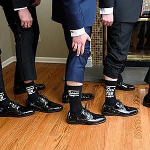 Groomsman Gifts For Men Wedding Gifts Novelty Socks Funny Proposal Gifts Groom Bestman 100% Cotton Crew Socks
