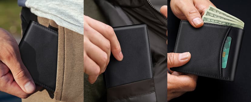 Serovi Genuine Leather Wallet for Men Bifold RFID Blocking Wallets with 12 Card Slots, 2ID Window & 2 Cash Pocket - Includes Gift Box (Coffee Brown)