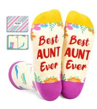 HAPPYPOP Gifts For Women Men - Aunt Uncle Grandparent New Parents Socks, Mothers Father Day Socks