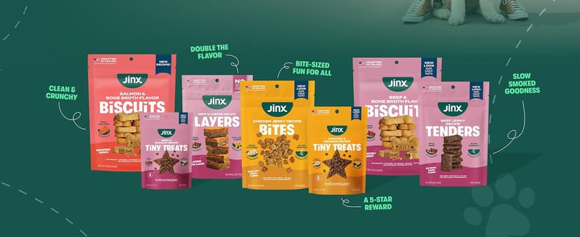 1 Pack Healthy Dog Treats Training with Real Beef & Fiber Rich Banana - Stocking Stuffer Gifts - Puppies, Adults & Seniors Jinx Holiday Dog Training Treats, Beef & Banana, Christmas Dog Treats, 4oz B0HCF87YPN