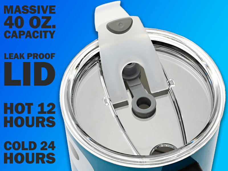 Bioworld Hello Kitty 40 Oz. Stainless Steel Tumbler With Leak-Proof Lid