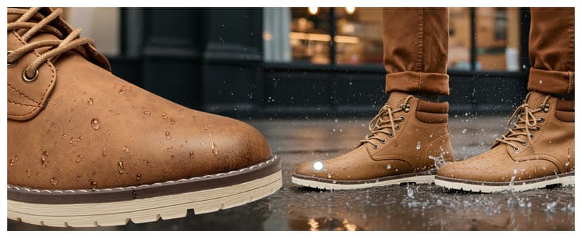 Vostey Men's Hiking Boots Waterproof Casual Chukka Boots for Men