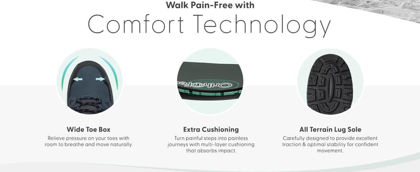 Orthofeet Women's Orthopedic Leather Dakota Hiking Boots