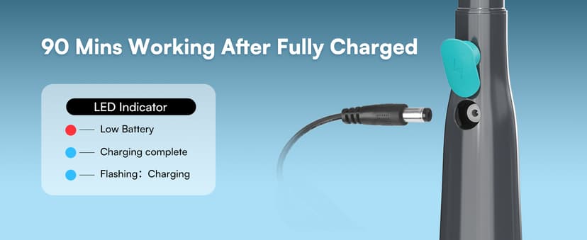 Handheld Spa Hot Tub Vacuum- Cordless Small Above Ground Pool Cleaner with 2 Brush Heads, 90 Mins Running Time, 12 Gallons/Min Powerful Suction, Ideal for Cleaning Debris and Sand Underwater, Black