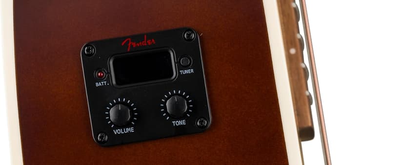 Fender California Debut Redondo CE Series Acoustic Guitar, Beginner Guitar, 2-Year Warranty, Includes Built-In Tuner, Black