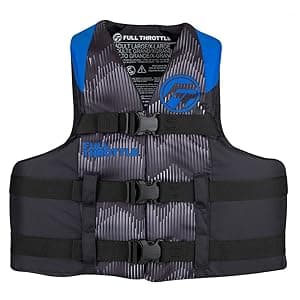 Full Throttle U.S. Coast Guard and Transport Canada Approved Adult Nylon Life Vest for Adults 90 Pounds and Over
