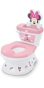 Bright Starts Disney Baby Minnie Mouse Forever Besties Baby Activity Center Jumper with 10 Toys, Lights & Sounds, 360-Degree Seat, 6-12 Months (Pink)