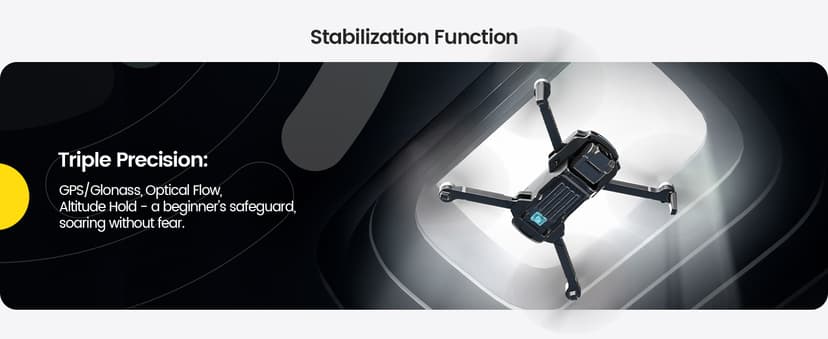 Holy Stone GPS Drone with 4K UHD Camera for Adults Beginner; HS360S 249g Foldable FPV RC Quadcopter with 10000 Feet Control Range, Brushless Motor, Follow Me, Smart Return Home, 5G Transmission