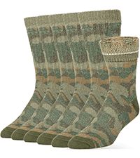 Alvada Merino Wool Hiking Socks Thermal Warm Crew Winter Boot Sock For Men & Women 3 Pairs