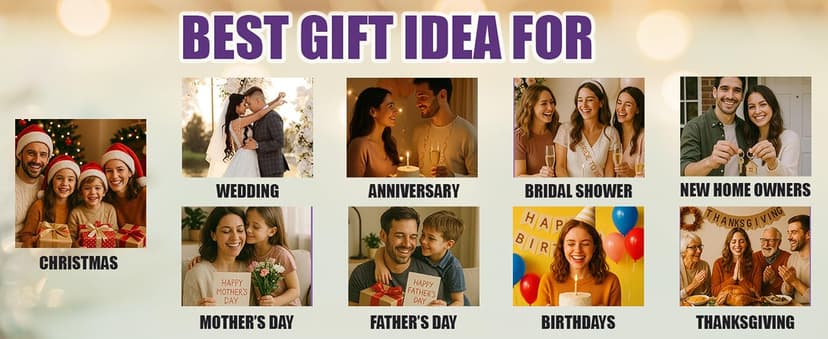 Personalized Christmas Gifts for Women, Customized Gifts for Mom – Custom Cutting Board for Mom or Grandma, Birthday, Christmas Gift Idea from Son, Daughter, Grandkids