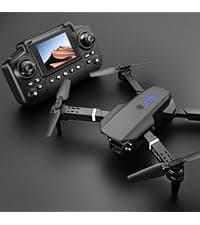 ikaufen E99 Drone Single camera,No Screen Control Camera for Adults RC Drone With 480P Dual Camera WiFi FPV Foldable Quadcopter Aircraft +1 Battery (E99 No Screen Control Black)
