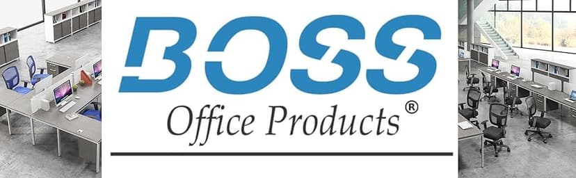 Boss Office Products B9539 Leather Sled Base Side Chair in Black, 250