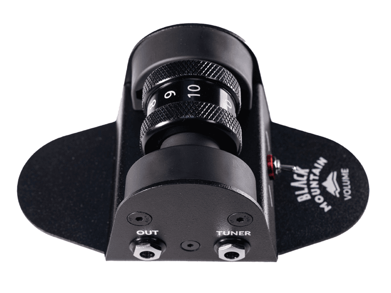 Black Mountain Mini Volume Pedal for Electric Guitar, Acoustic Guitar, Bass, Keyboard, and More - Small, Portable Foot Controlled With Roller Wheel