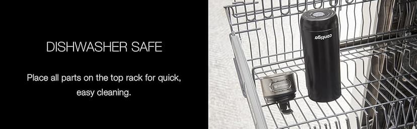 Contigo Luxe Vacuum-Insulated Stainless Steel Thermal Travel Mug 16 Ounces Stainless Steel