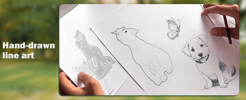 Goodeco Dog Statue with Solar Butterfly - Ideal Gifts for Dad, Mom or Birthdays, Beautifully Crafted Outdoor Decorations to Wow Your Guests