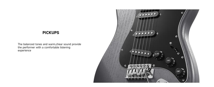 DONNER DST-80 Electric Guitar 39” Beginner Electric Guitar Kit with Amp, Classic SSS Pickup Complete with Gig Bag, Tuner, Capo, Strap, Picks, and Free Online Lessons