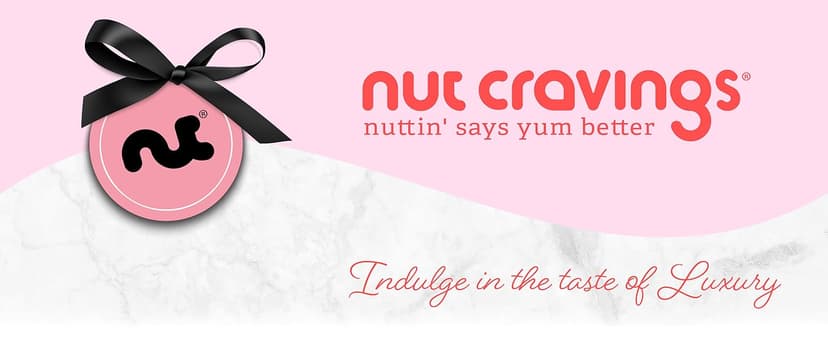 NUT CRAVINGS - Diwali Mixed Nuts Gift Basket in Red Gold Box (7 Assortments, 1 LB) Food Arrangement, Healthy Snack Care Package, Food Assortments