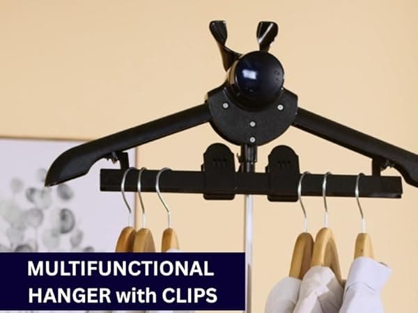 SALAV Commercial-Grade Standing Garment Steamer for Clothes with Auto-Off Safety 1800W Powerful Steam X-Large 3L Water Tank, 90-Min Continuous Use, Pedal-Control System, Beeps when Out of Water, Navy