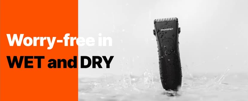 MANSPOT Manscape Groin & Body Hair Trimmer for Men, Electric Ball Pubic Trimmer Shaver,Manscape Kit with 4 Guard,Replaceable Ceramic Blade Heads,Waterproof Wet/Dry Shaver,90 Minutes Shaving