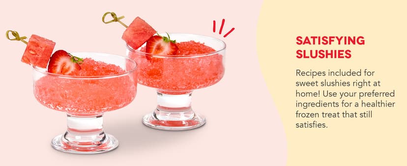 Dash Deluxe Shaved Ice & Slushy Maker - Easy-to-Use Slushy & Snow Cone Maker - Includes Serving Pitcher & Recipe Guide for Homemade Treats - Aqua