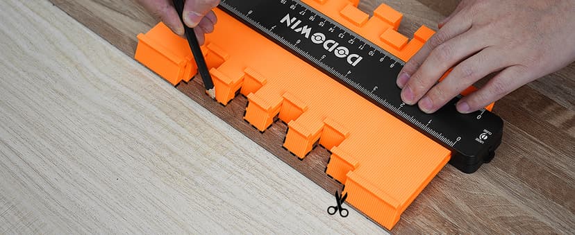 dodowin Contour Gauge Tool,Fathers Day Gifts for Men Birthday Dad Husband Him, Super Gauge Shape Outline Tool for Woodworking, Flooring Measure Tools,Anniversary/Boyfriend Gift