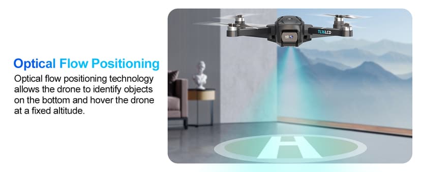 Drones with Camera for Adults 4K, GPS Drone with 4.5” LCD Screen Controller Follow Me Auto Return 5G Long Range Transmission Foldable FPV Drone for Beginners Under 249g