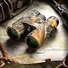 Barska Blackhawk 42mm Binoculars – Waterproof Fogproof, BAK-4 Prism, Multi-Coated Optics, Rugged Rubber Armor, for Hunting, Bird Watching & Outdoor Use