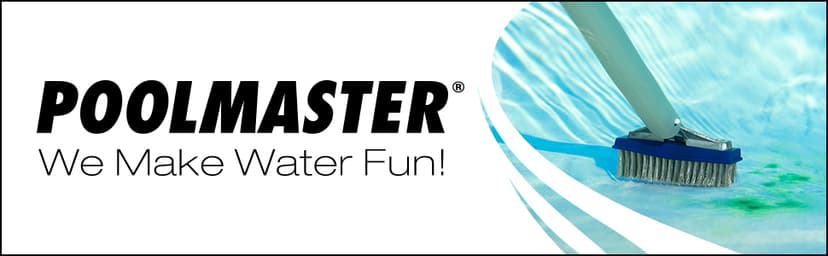 Poolmaster 20178 5-Inch Aluminum-Back Swimming Pool Algae Brush with Stainless Steel Bristles, Classic Collection