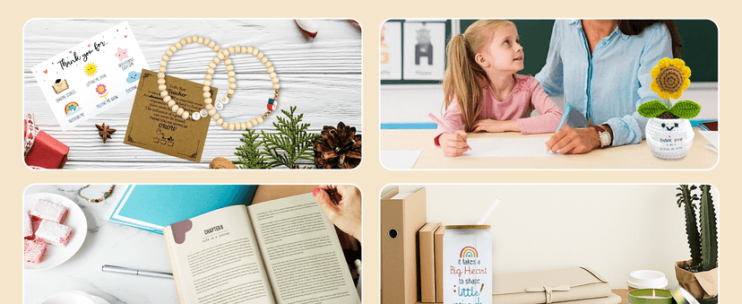 Teacher Gifts for Women, Teacher Appreciation Gift, Teacher Christmas Gifts, Thank You Gift for Teachers Bulk basket Back to School End of Year for Christmas Thanksgiving with 16oz Glass Cup