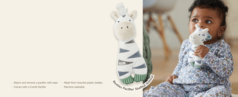 NUK Timeless Comfy Pacifier | 100% Silicone, One-Piece Design | BPA-Free, Gentle on Baby’s Skin | 5-Pack, for 0-6M