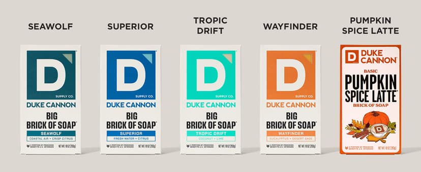 Duke Cannon Supply Co. Extra Large Bar Soap - Men's Natural Bar Soap With A Masculine Scent - Big American Bourbon Scented - All Skin Types - Hydrating Big Brick of Soap - Bourbon,10 oz B0DVMHBV8Q