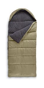 Guide Gear Canvas Hunter Sleeping Bag 0-Degree Fleece Lined Hooded for Adults Warm Winter Cold Weather Lightweight Portable for Camping, Backpacking, Hiking, Outdoors
