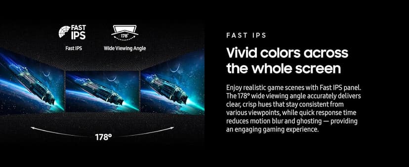 Samsung 32” Odyssey G5 G50F QHD Resolution Gaming Monitor, 180Hz Refresh Rate, Fast IPS Panel, HDR10, NVIDIA G-Sync Compatible, 1ms Response Time (GtG), AMD FreeSync™, Adjustable Stand, LS32FG502ENXZA
