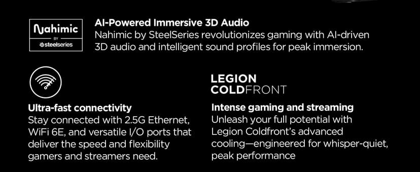 Lenovo Legion Tower 5i – AI-Powered Gaming PC - Intel® Core Ultra 7 265F Processor – NVIDIA® GeForce RTX™ 5060 Ti Graphics – 16 GB Memory – 1 TB Storage – 3 Months of PC GamePass